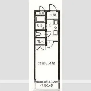エスポア八田【3階】の間取り