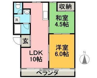コーポマルイ【3階】の間取り