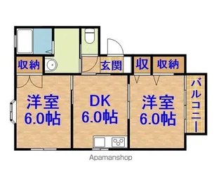 ガーデンハウス辰巳台B棟【201号室】の間取り