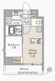 JMFレジデンス蔵前二丁目【5階】の間取り