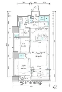 パークタワー勝どき サウス棟【11階】の間取り