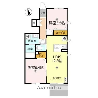 セントリビエ元町【1階】の間取り