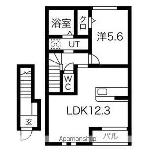 アスガルドB棟【2階】の間取り
