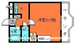 グレースビュー壱番館【2階】の間取り
