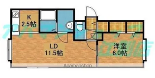 ドルチェ【201号室】の間取り