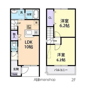 VALENTIA(バレンティア)【102号室】の間取り