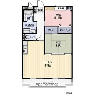 Three PeaksⅠ【103号室】の間取り