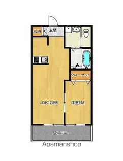 フローラ富久【201号室】の間取り