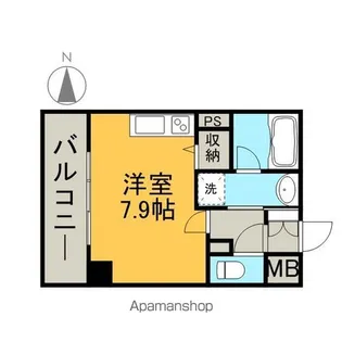 レジディア高岳【4階】の間取り
