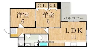 メゾン小橋【2階】の間取り