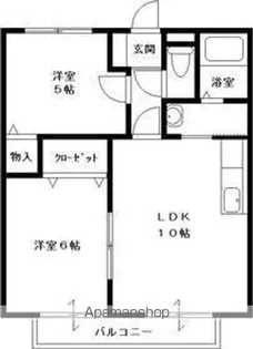 N・Yハイツ B【203号室号室】の間取り