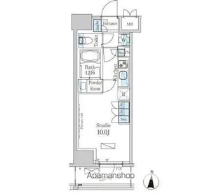 パークアクシス錦糸町ヴェール【2階】の間取り