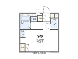 レオパレスジュネス【2階】の間取り
