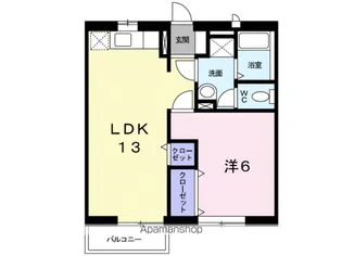 シャン デ パステーク B【1階】の間取り