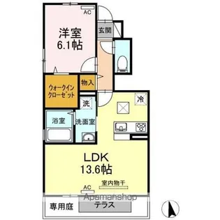 薬王寺 Sakura【1階】の間取り