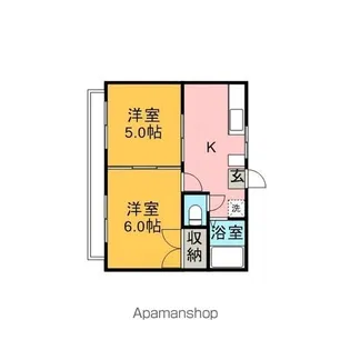 相徳ハイツ【203号室】の間取り
