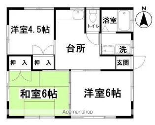 福島県いわき市勿来町窪田白山【一戸建】の間取り