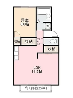 エーデルワイス【202号室】の間取り