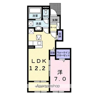 クールメゾン江原【1階】の間取り