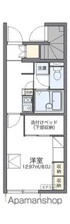 レオパレスメゾンアジュール【1階】の間取り