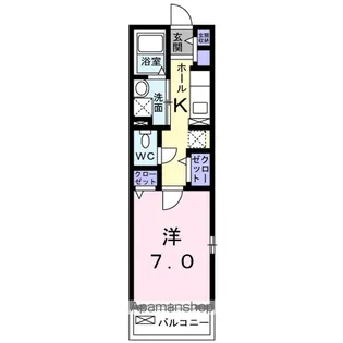 ルッチェ北山【1階】の間取り