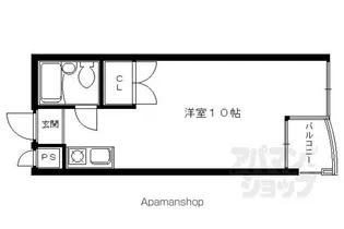 グリーンフィルI【202号室】の間取り