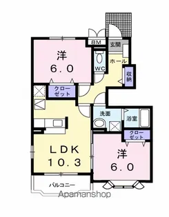 メルヴェイユ【1階】の間取り