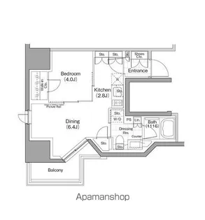 ザ・パークハビオ横浜関内【5階】の間取り