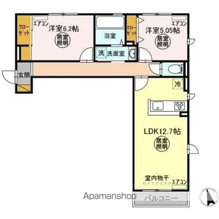 RESO・CALM(リゾ・カルム)【3階】の間取り