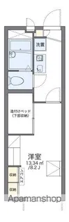 レオパレスモリヤA【201号室】の間取り