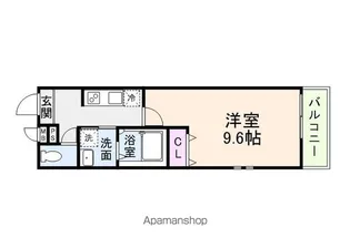 フジパレス御陵通りⅡ番館【101号室】の間取り
