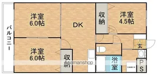 ハーティライフ高木Ⅱ【102号室】の間取り