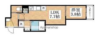 グランツ喜連【1階】の間取り