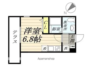 ハーミットクラブハウスプティバッセI【1階】の間取り