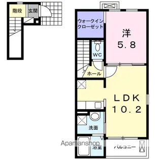 サンレミ Ⅰ【2階】の間取り