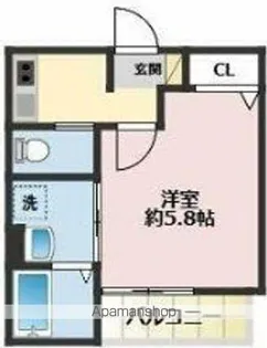 クロシェット大和【2階】の間取り