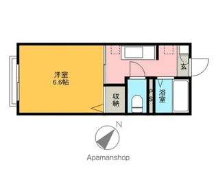 ロワール【102号室号室】の間取り