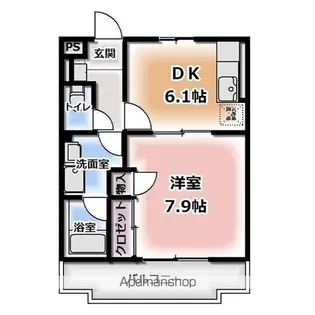 メルベーユ篭上Ⅰ【1階】の間取り