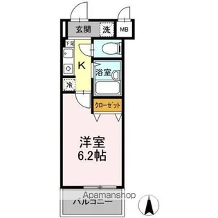 東京都小金井市東町4丁目【マンション】の間取り