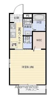 ハーヴィーズ クレッセント【101号室号室】の間取り