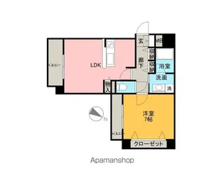 ヴィアーレ広瀬【10階】の間取り