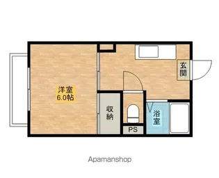 フレグランス平山E【201号室号室】の間取り