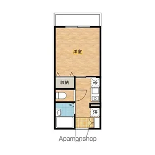 犬目学生マンション【2階】の間取り