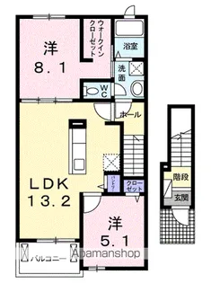 フェリオA【2階】の間取り