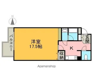 泉グランドビル【3階】の間取り