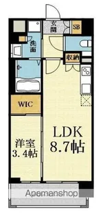 コンフォリア新大阪宮原Q【509号室】の間取り