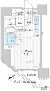 パークアクシス浅草橋Ⅱ【6階】の間取り