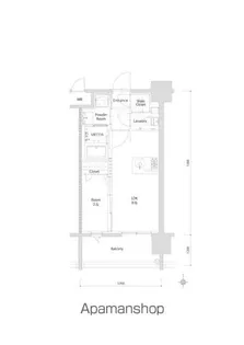 エンクレスト博多PARKSIDE【3階】の間取り