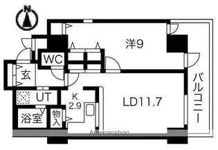 シティコート目黒4号棟【2階】の間取り