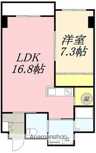 Gウェーブ松風【906号室】の間取り